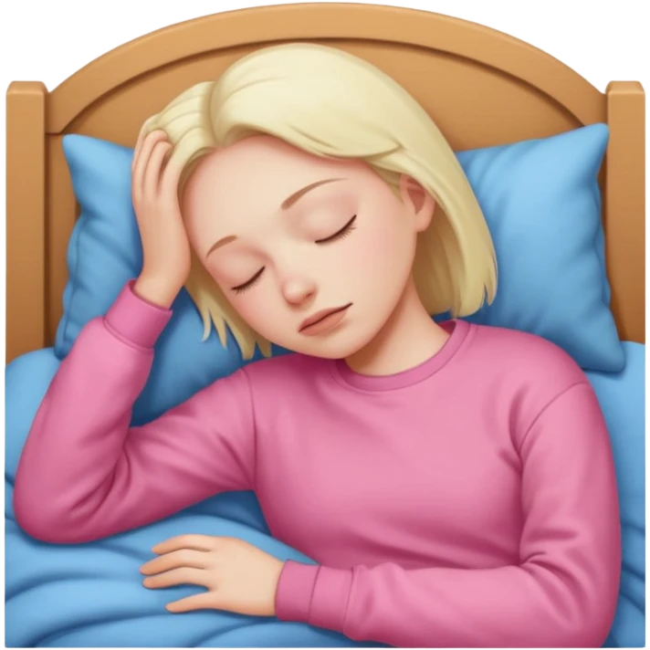 sleeping pink sweatshirt emoji