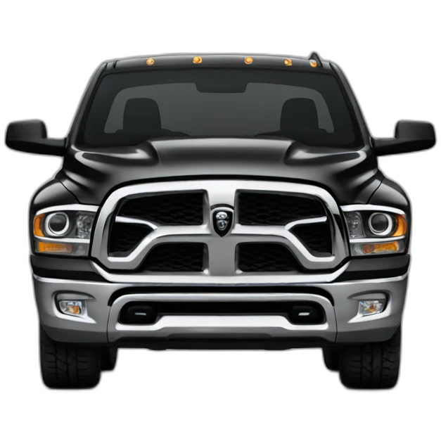 black Ram Truck emoji