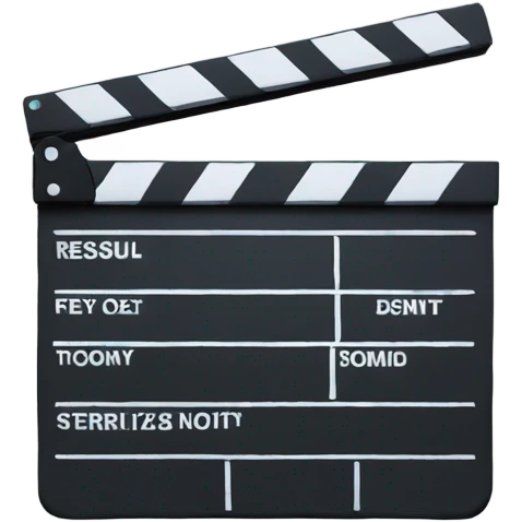 Film slate emoji