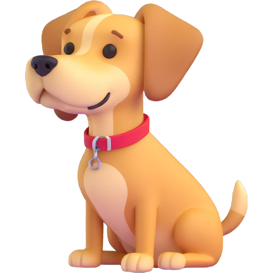 a dog emoji
