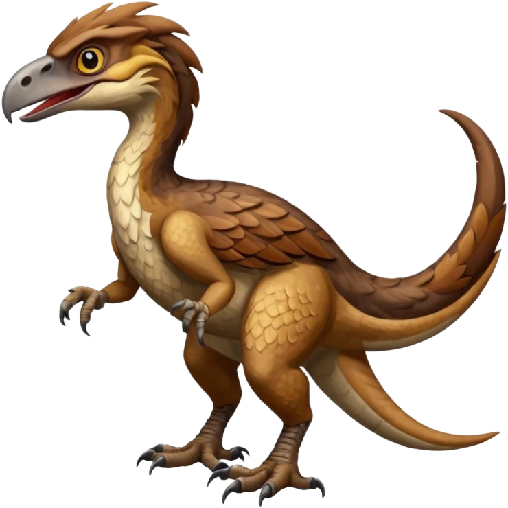Utahraptor with a lot of feathers  emoji