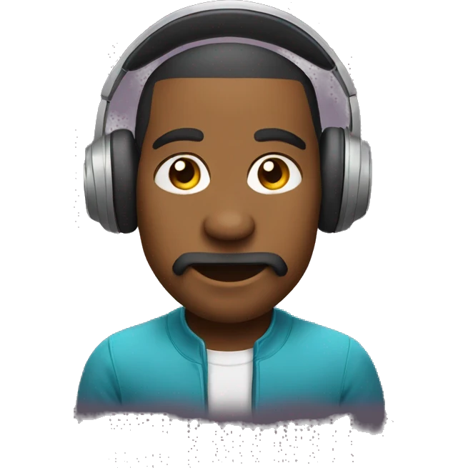 Sznaucer wearing headphones emoji