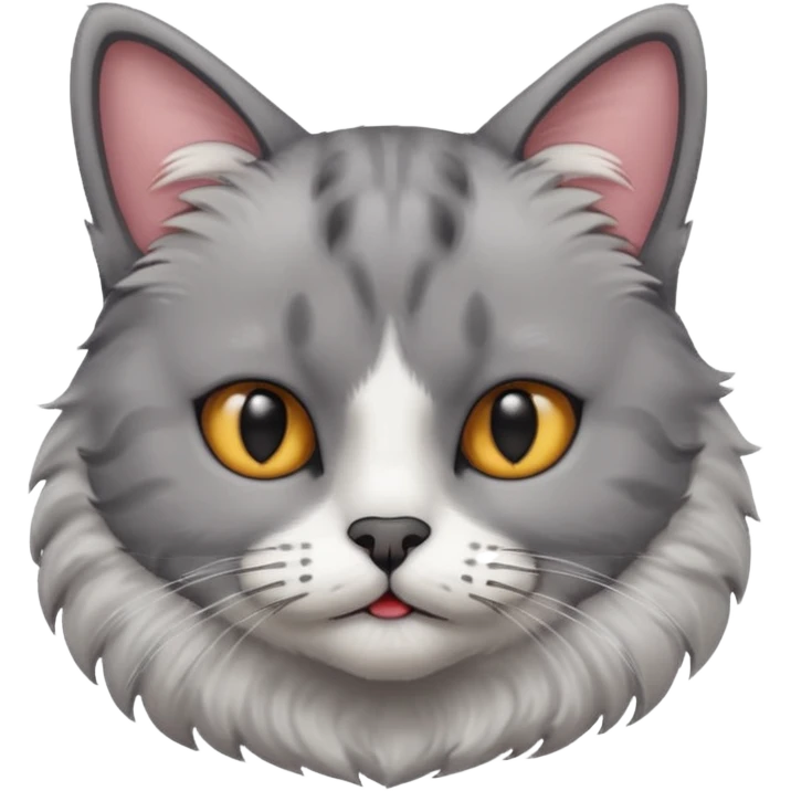 cat with black moustache emoji