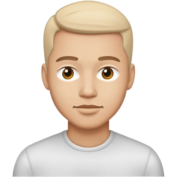 monochrome portrait of a man emoji