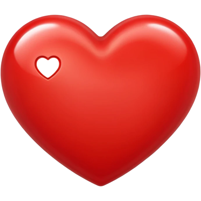 red heart, classic, shiny emoji