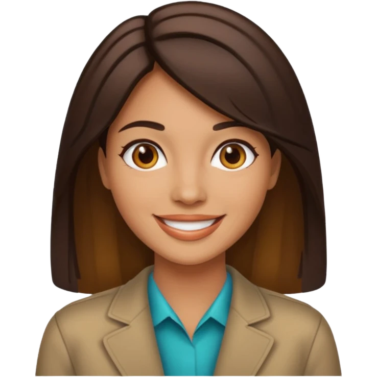 Una mujer con mechas y arriba que tiene como un colorcito negro emoji
