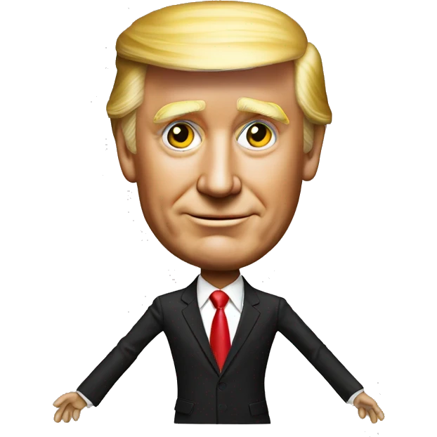  Trump stick figure marionette master elon emoji
