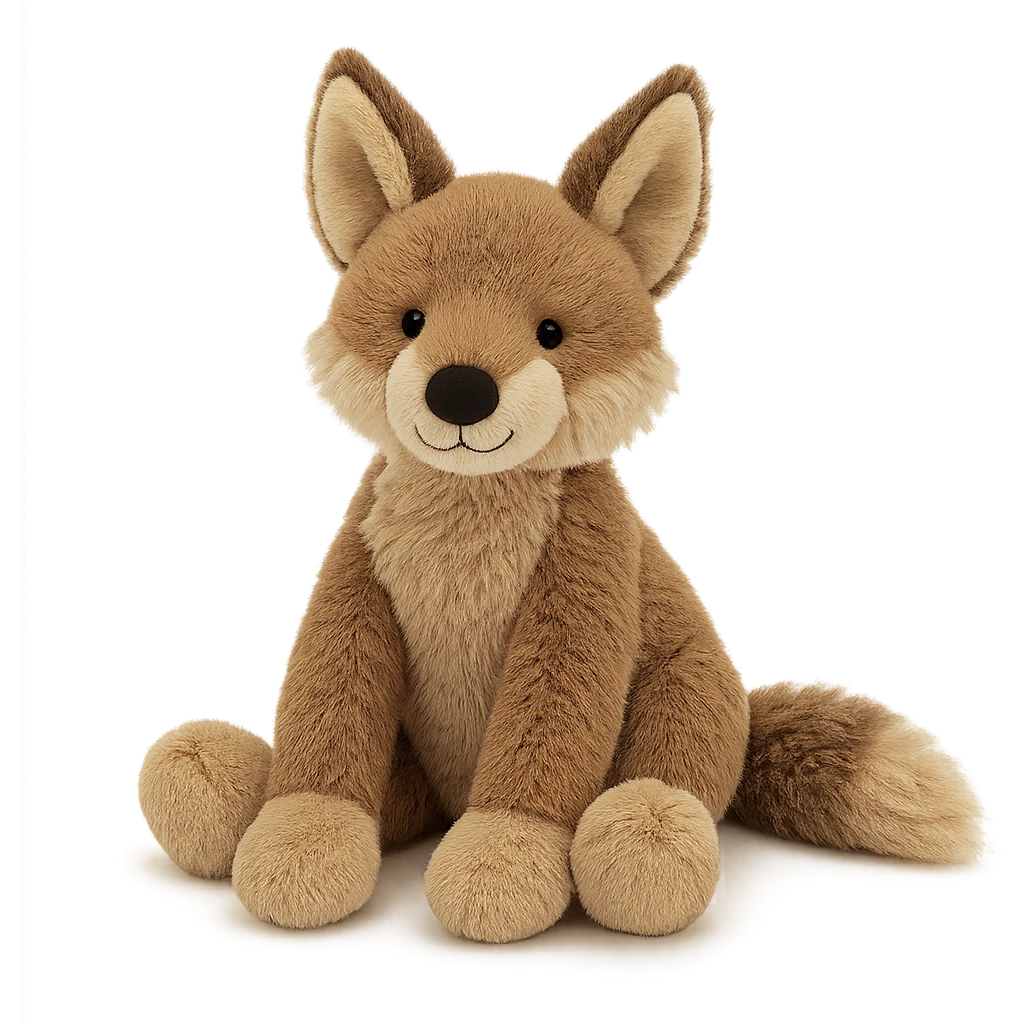 coyote jellycat stuffed plush emoji