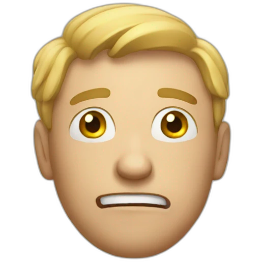 A drunk guy emoji