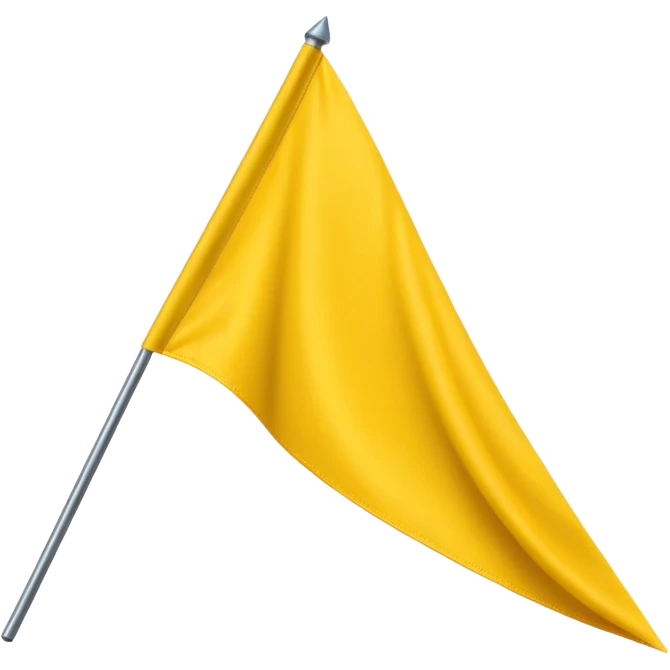 Make a yellow colour triangular flag emoji emoji
