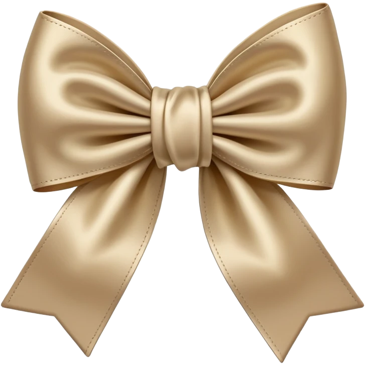 Beige bow emoji