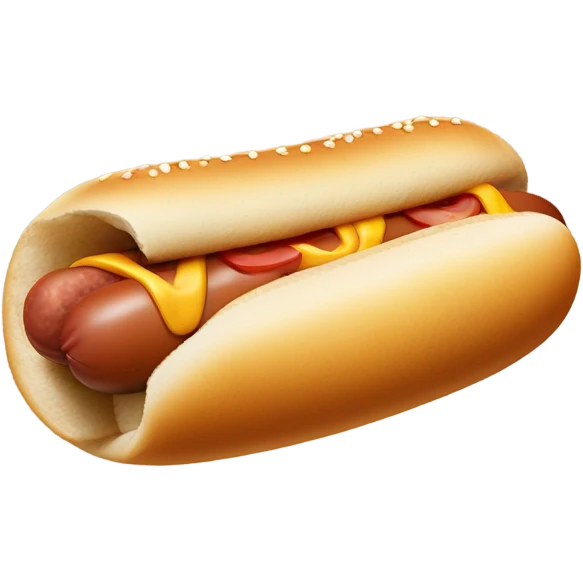 Hot dog emoji