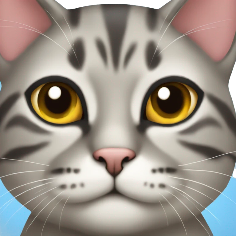 A cat multicolor  emoji