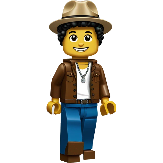 BRUNO MARS lego full body emoji