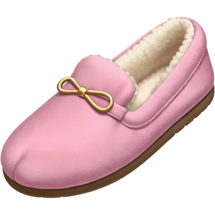 A pink house slipper thrown by the mother. emoji