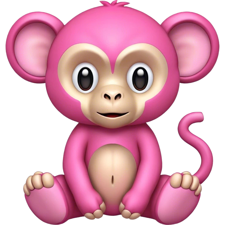 Monkey teddy that’s pink emoji