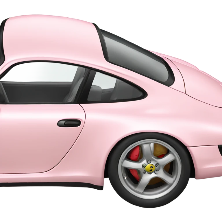 light pink porsche side view emoji