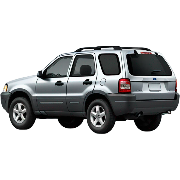Car, grey 2003 Ford Escape XLT, side shot emoji