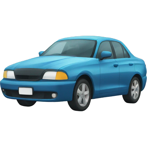 Car in the rain emoji