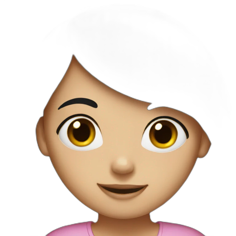 a girl with long black hair emoji