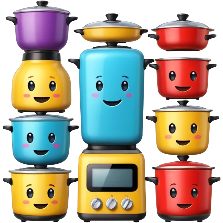 Electrodomésticos de cocina graciosos  emoji
