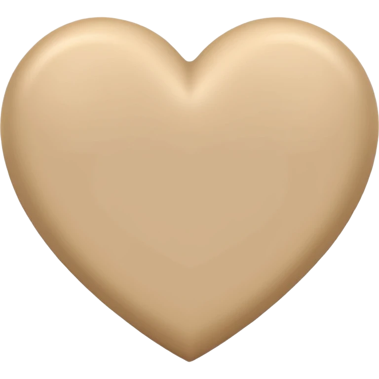 Beige heart  emoji