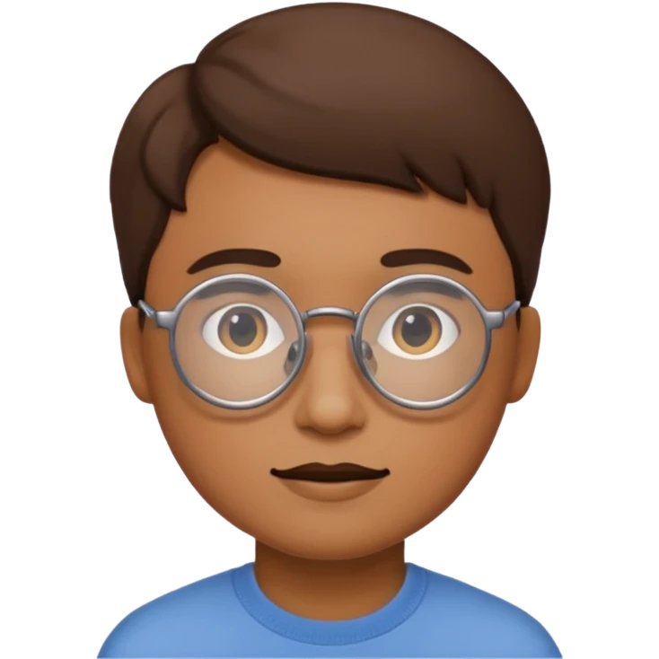 yuvarlak gözlüklü insan emoji