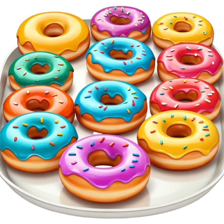 tray of donuts emoji