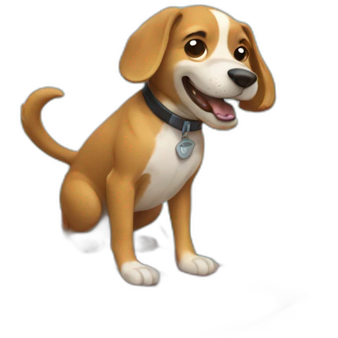 Dog surfing emoji