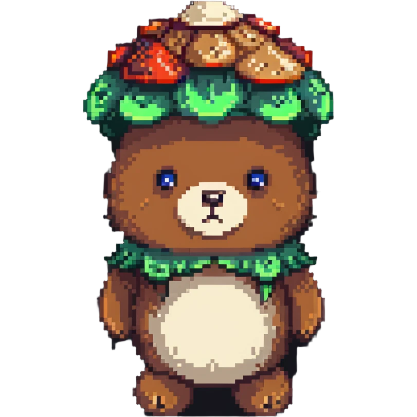 mushroom bear emoji