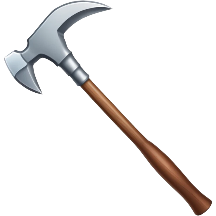 diamond pickaxe with brown handle emoji