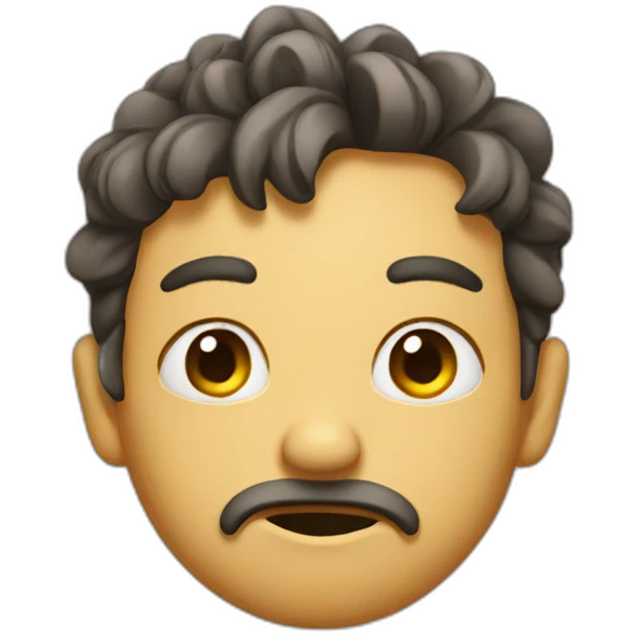 Not impressed face emoji
