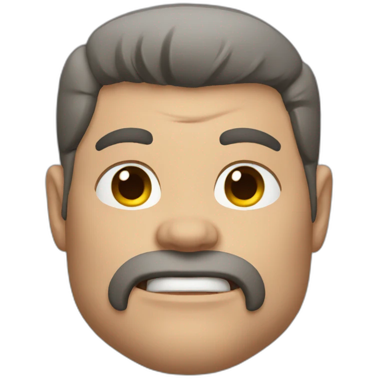 super muscular heavy guy emoji