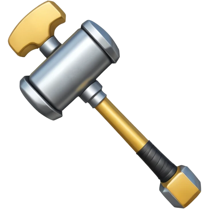 Banhammer with Text BAN! emoji