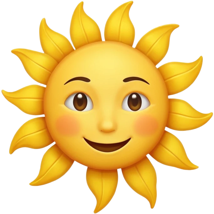 smiling sun emoji emoji