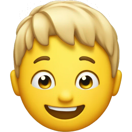 Hand on the head, excited yellow emoji emoji
