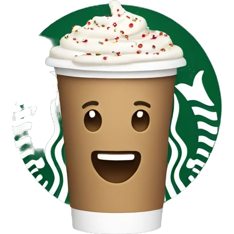 christmas starbucks cup emoji