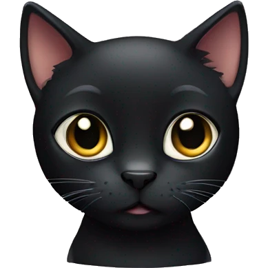Cute black cat emoji