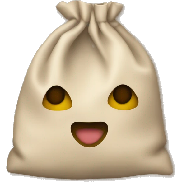 beige cozy bag emoji