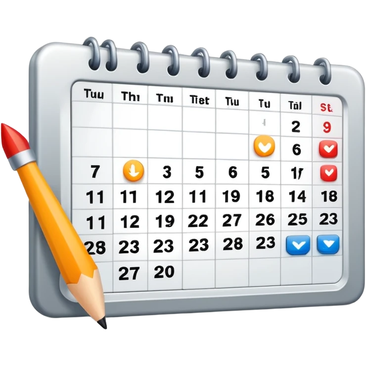 work shift schedule being changed with arrows emoji