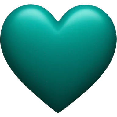 Dark teal heart emoji
