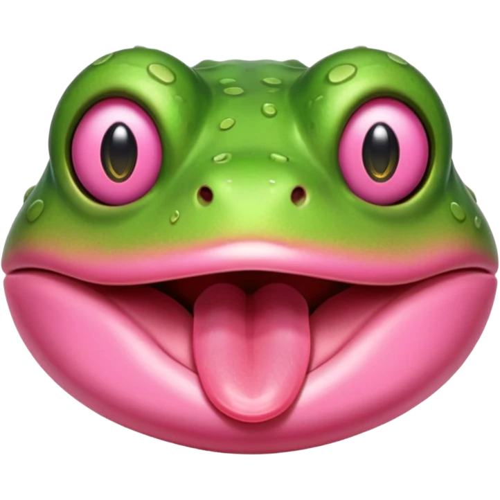 frog tongue face emoji