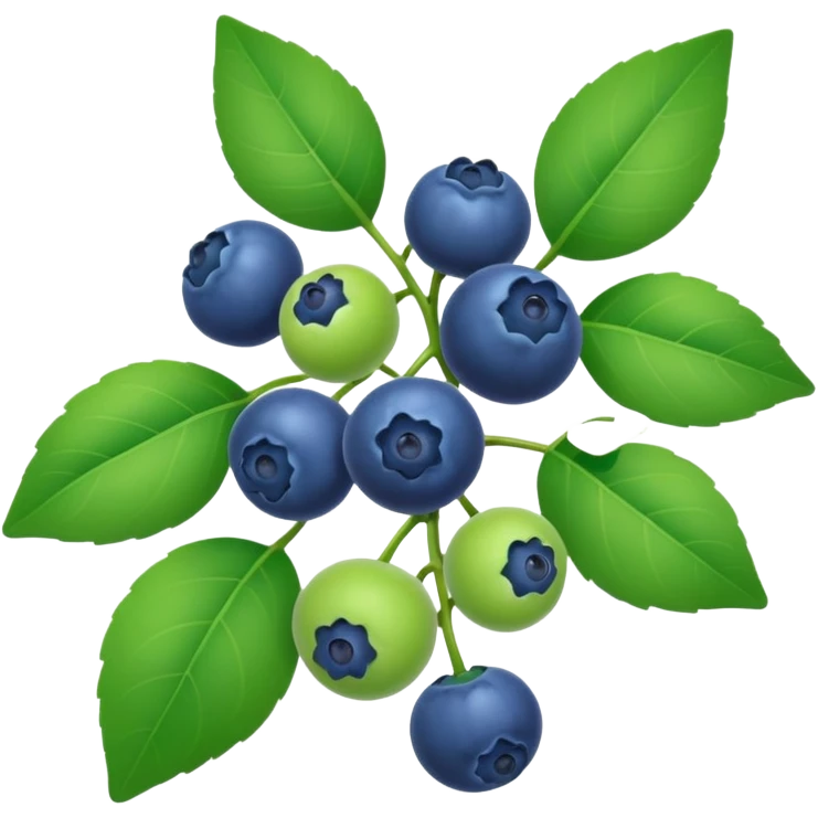 Blueberry vine emoji