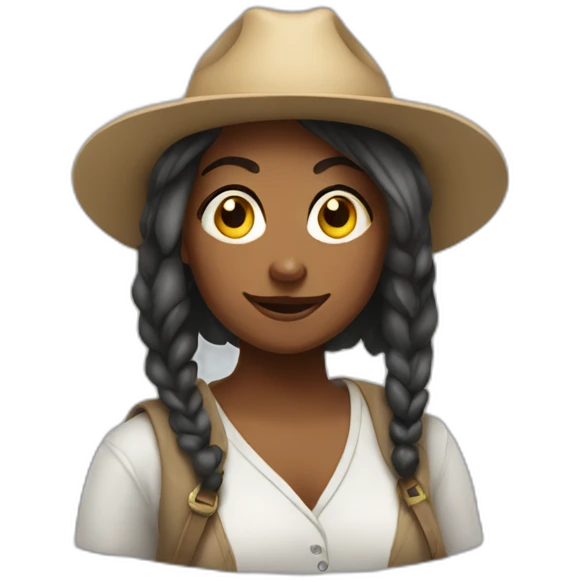 capra woman working hard emoji