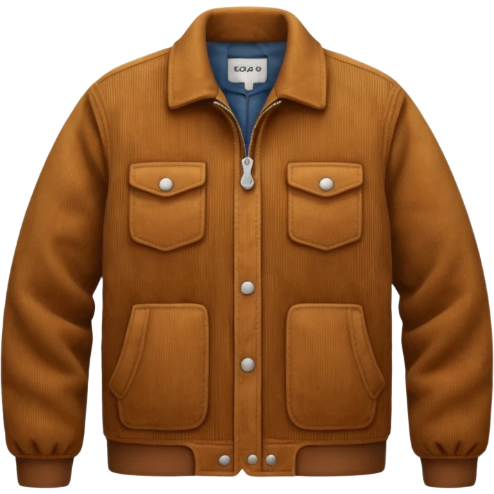 Corduroy textured jacket ridges emoji