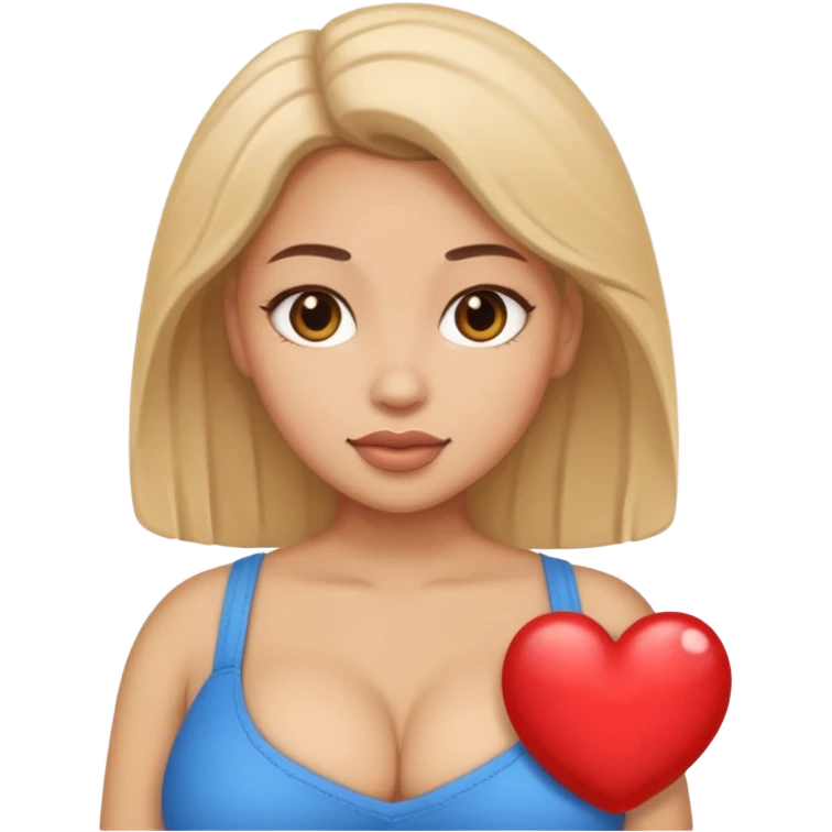 Big tits, close view emoji