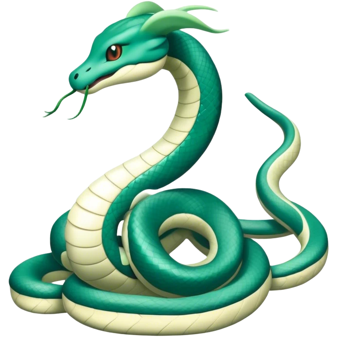 Seviper-Dragonair-Dratini-Snake-hybrid, full body, no legs emoji