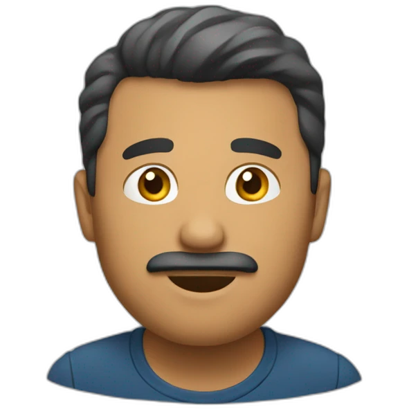 Hombre saludando emoji