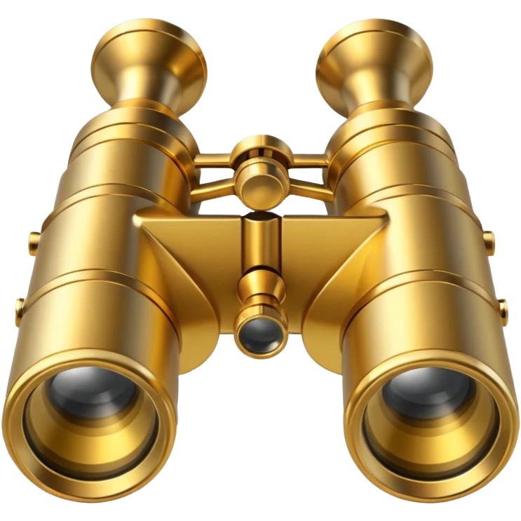  gold binoculars with large lenses emoji