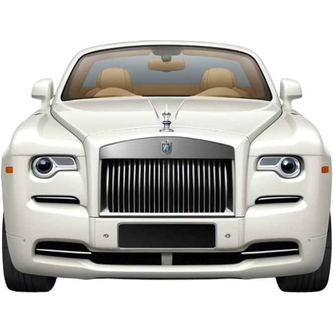 White Rolls Royce emoji